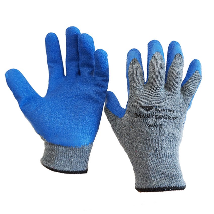 MASTERGRIP BLUE-DIP LATEX KNIT GLOVES