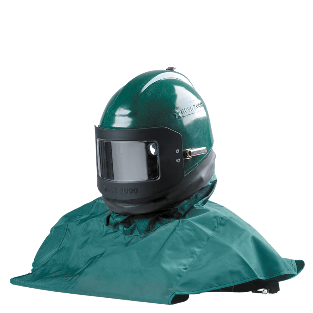 NOVA 2000 BLAST HELMET, RESPIRATOR SANDBLASTING HOOD